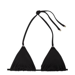 NWT Victoria’s Secret Swim Essential Triangle Bikini Top Black Size S